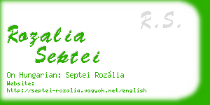 rozalia septei business card